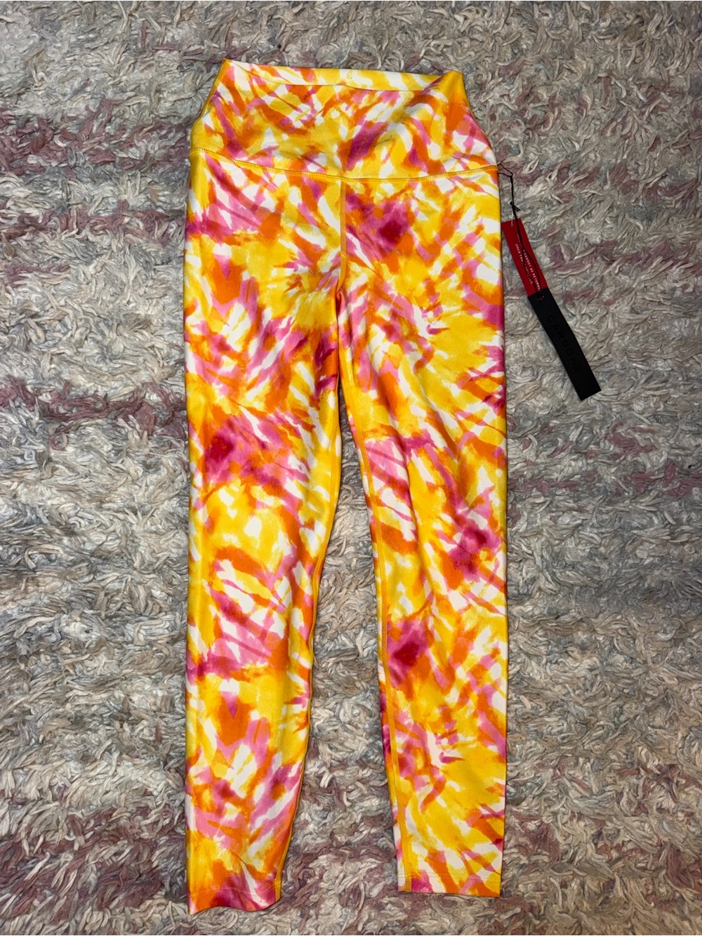 Carbon38 tie dye patterned leggings NWT S